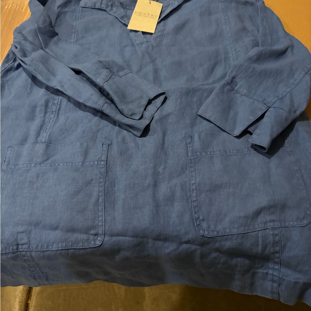 Poetry NOTCH-NECK TUNIC Size 8 - Picture 9 of 10